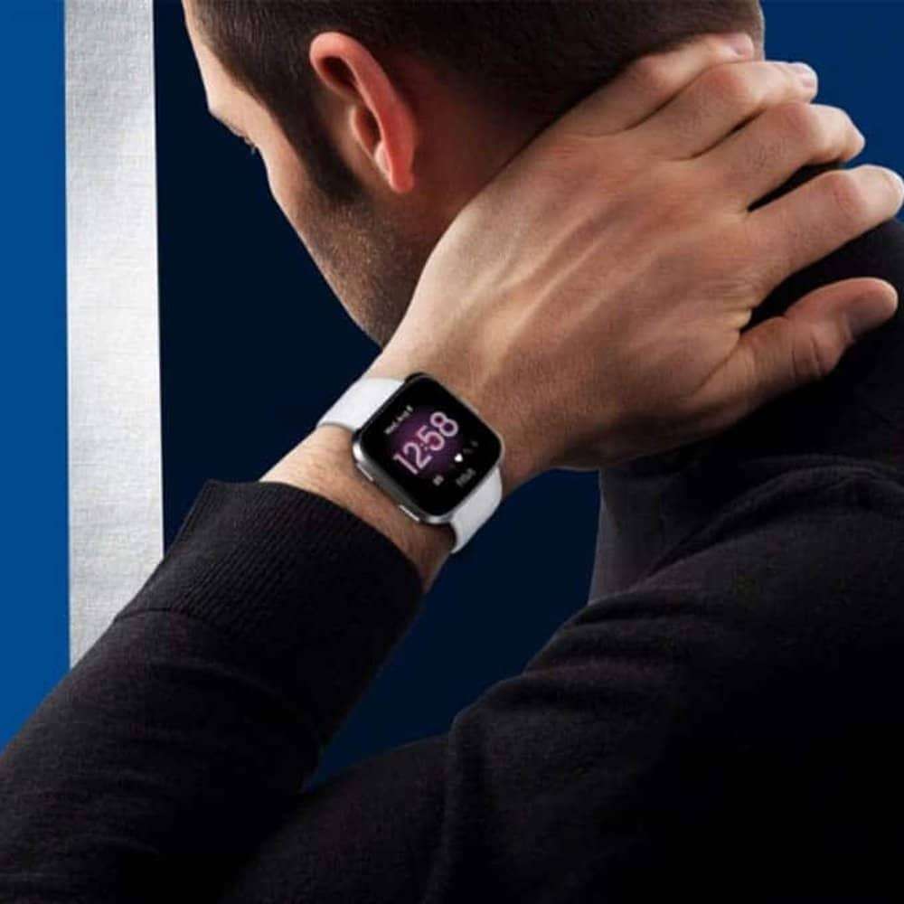 Silicone Strap for Fitbit Versa(M/L) - Grey