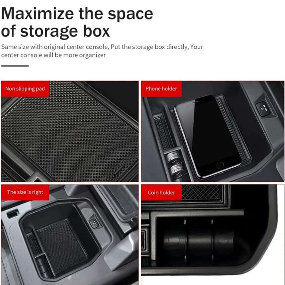 Centre Console Armrest Organizer Tray for Land Rover Defender