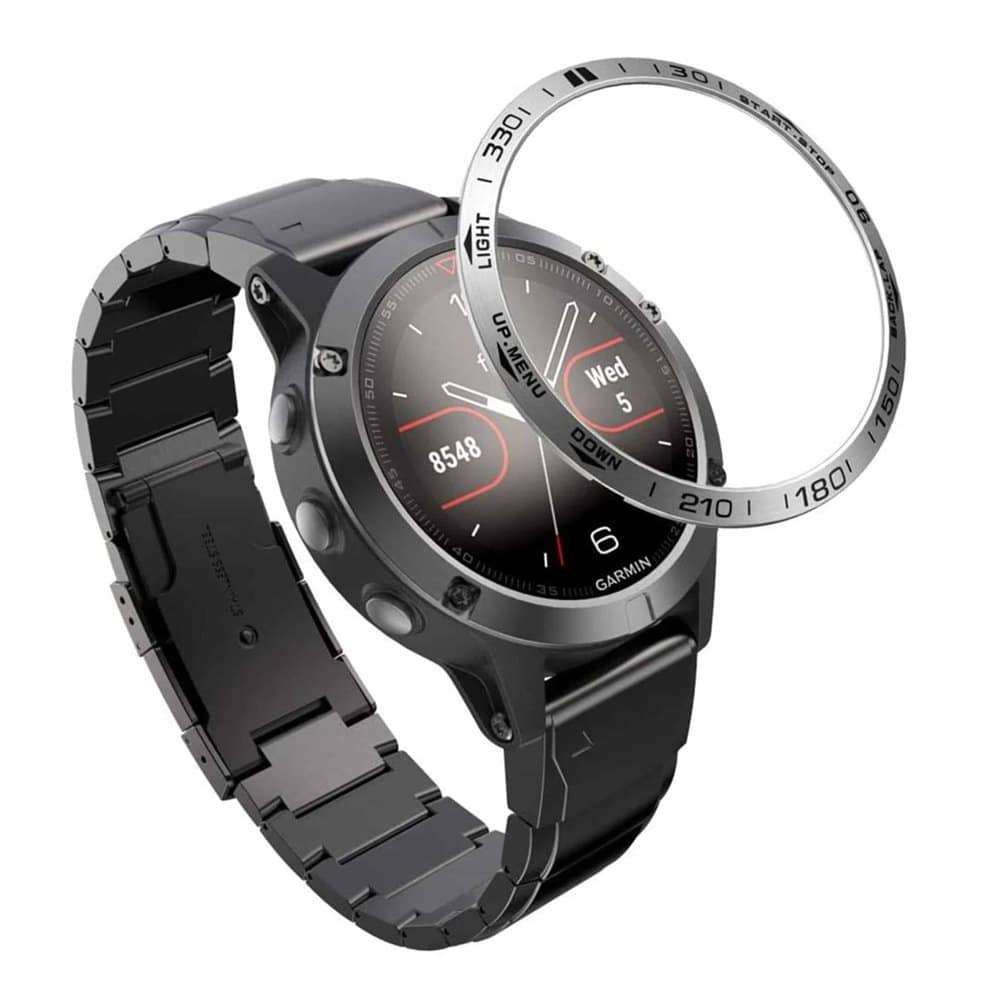 Stainless Steel Watch Bezel for Garmin Fenix 5S- Silver