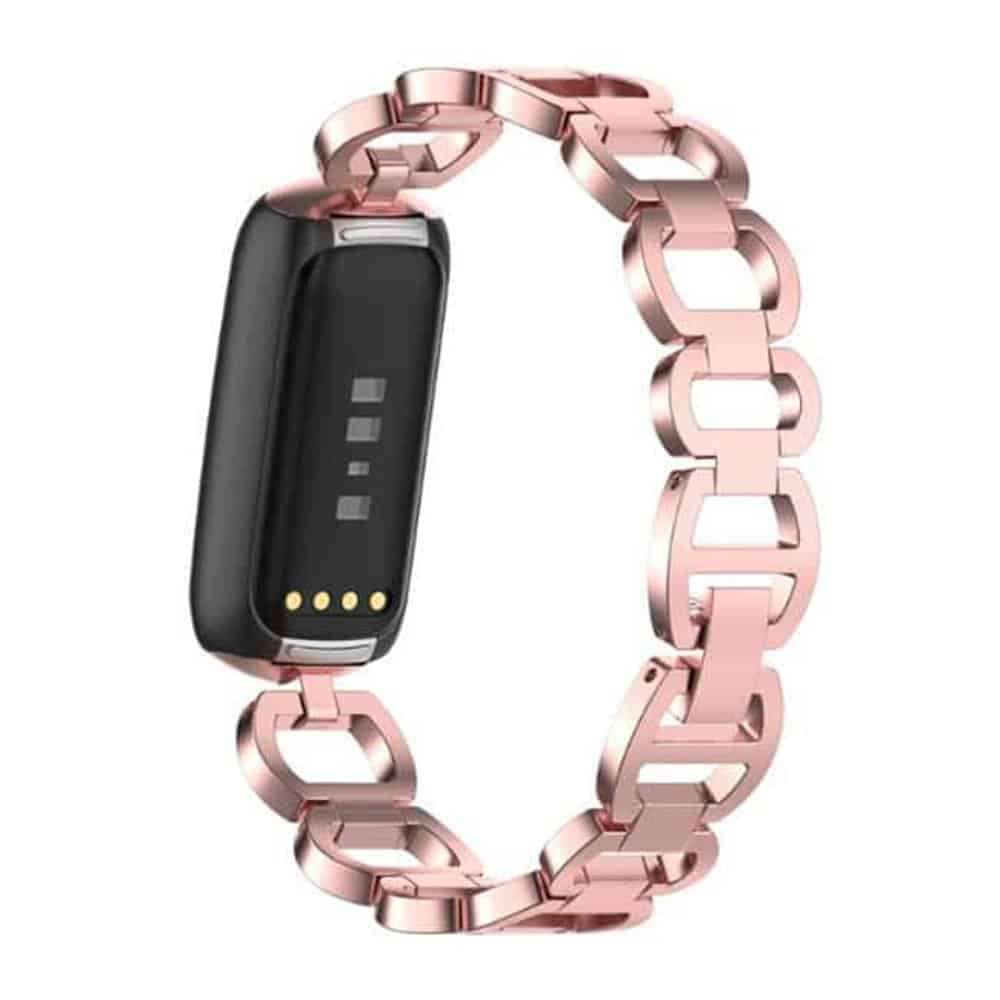 Premium 316L Stainless Steel Strap for Fitbit Luxe - Rose Pink