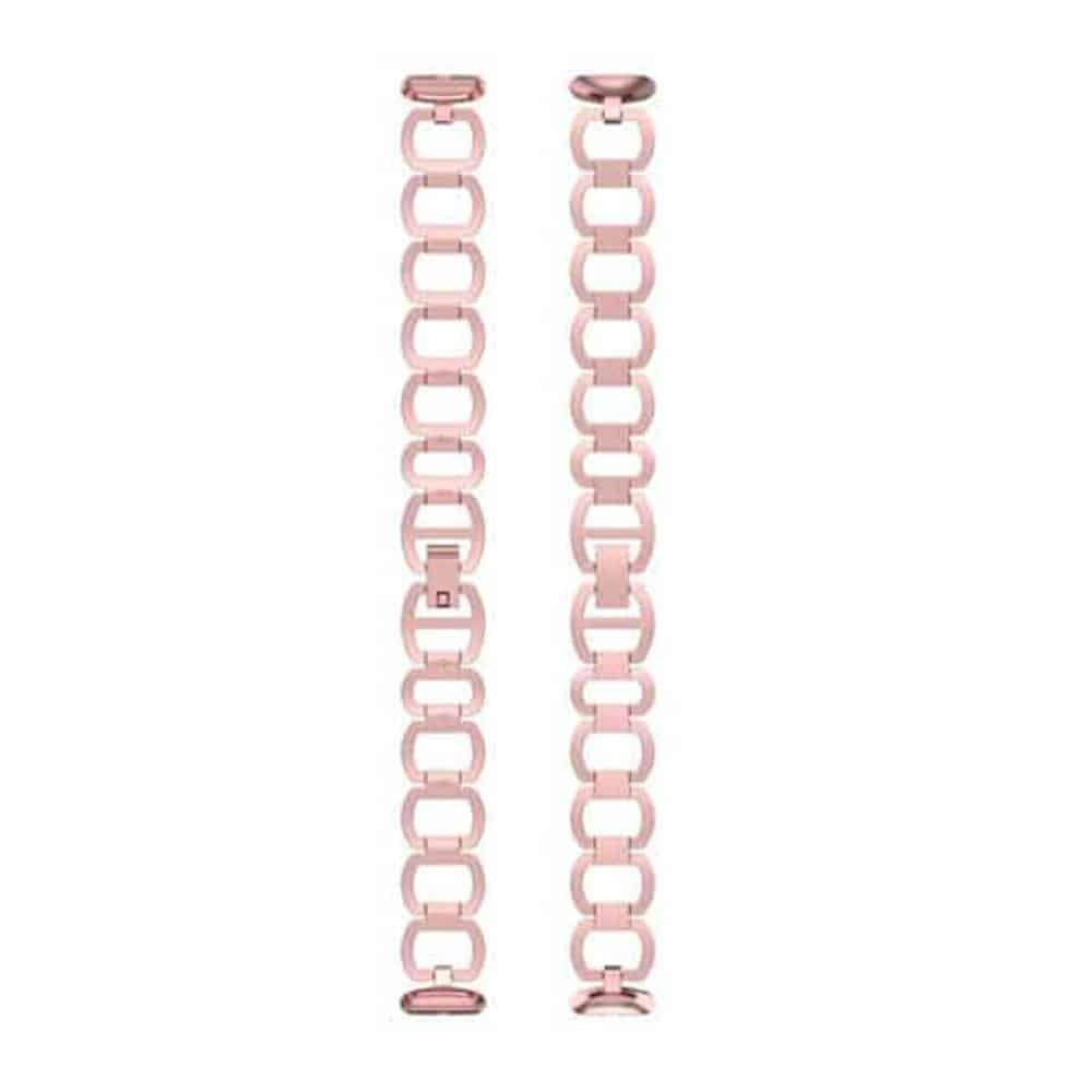 Premium 316L Stainless Steel Strap for Fitbit Luxe - Rose Pink