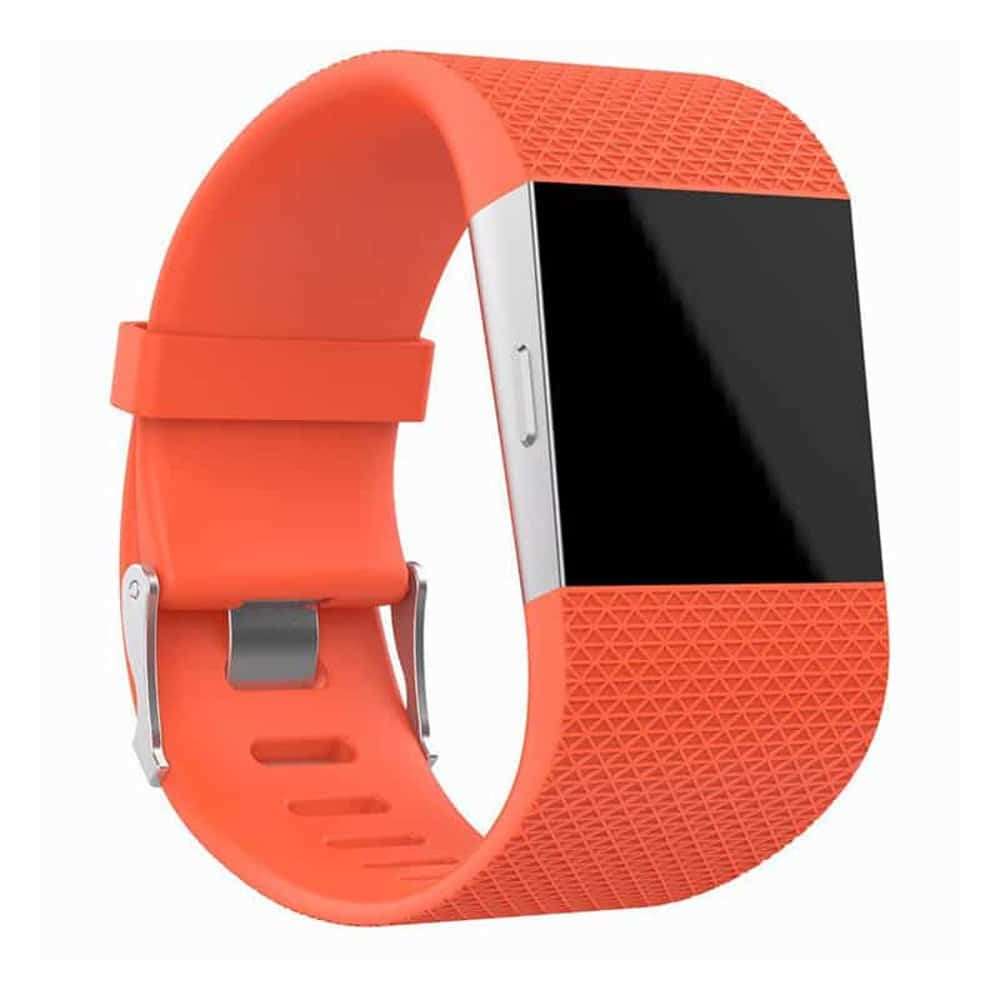 Silicone Strap for Fitbit Surge (M/L) - Orange