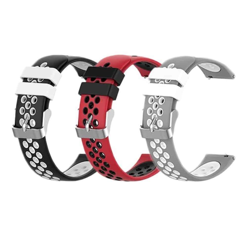 Killer Deals Silicone Strap for Garmin Vivoactive 4(22MM) - Black+White