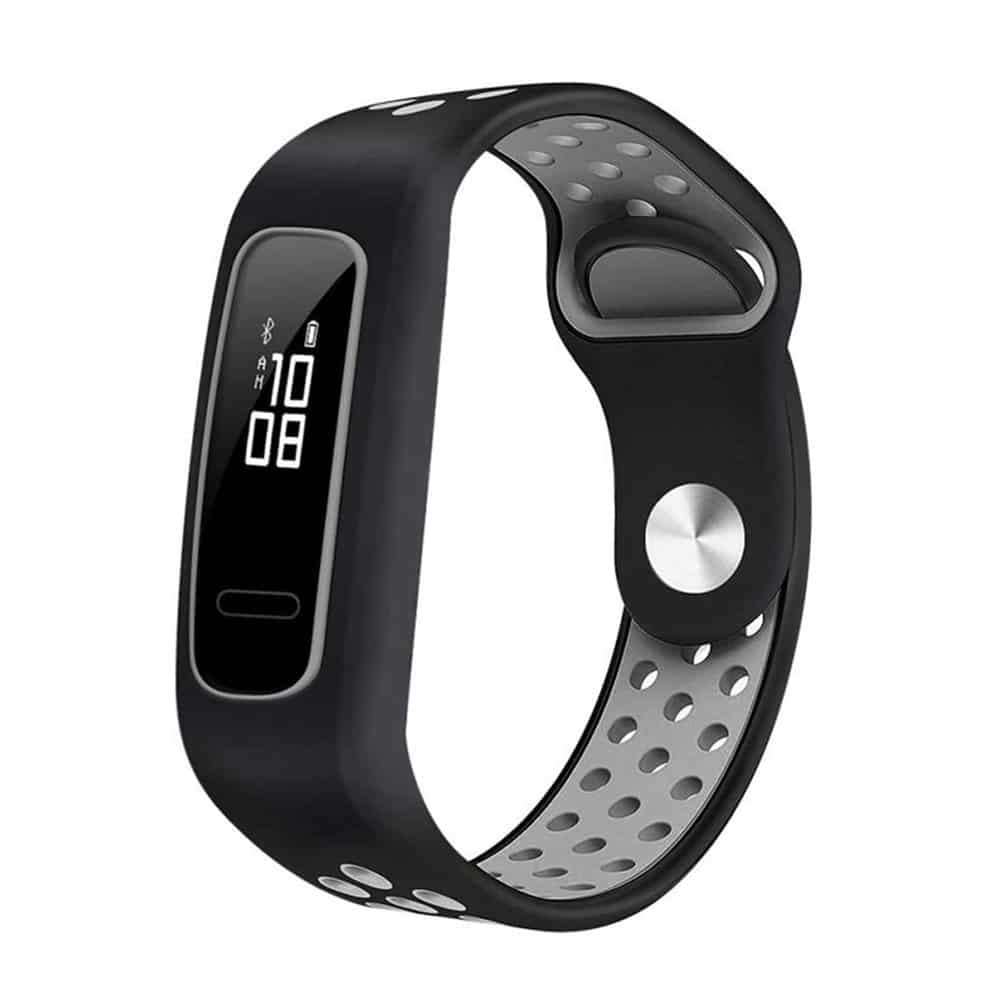 Silicone Band for Huawei Honor 4 - Black+Grey