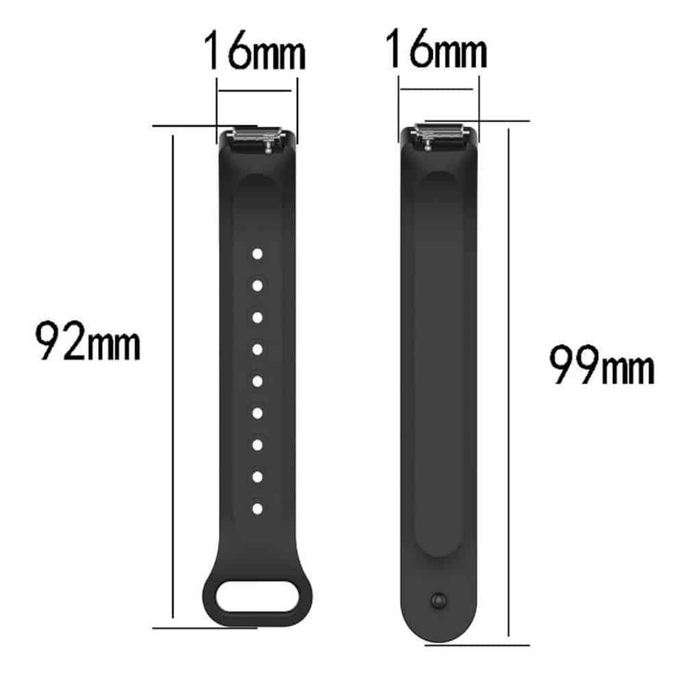 Silicone Band for Huawei Honor 4 - Black+Grey