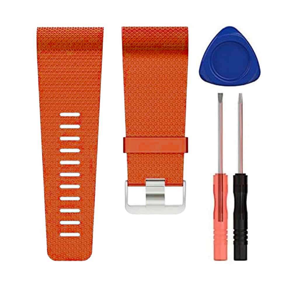 Silicone Strap for Fitbit Surge (M/L) - Orange
