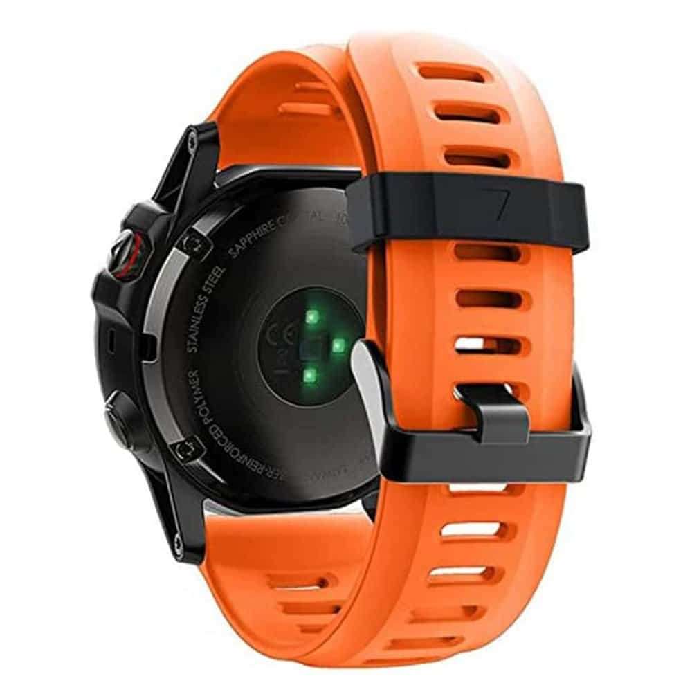 26mm Garmin Fenix 3/5X/6X Silicone Strap - Grey