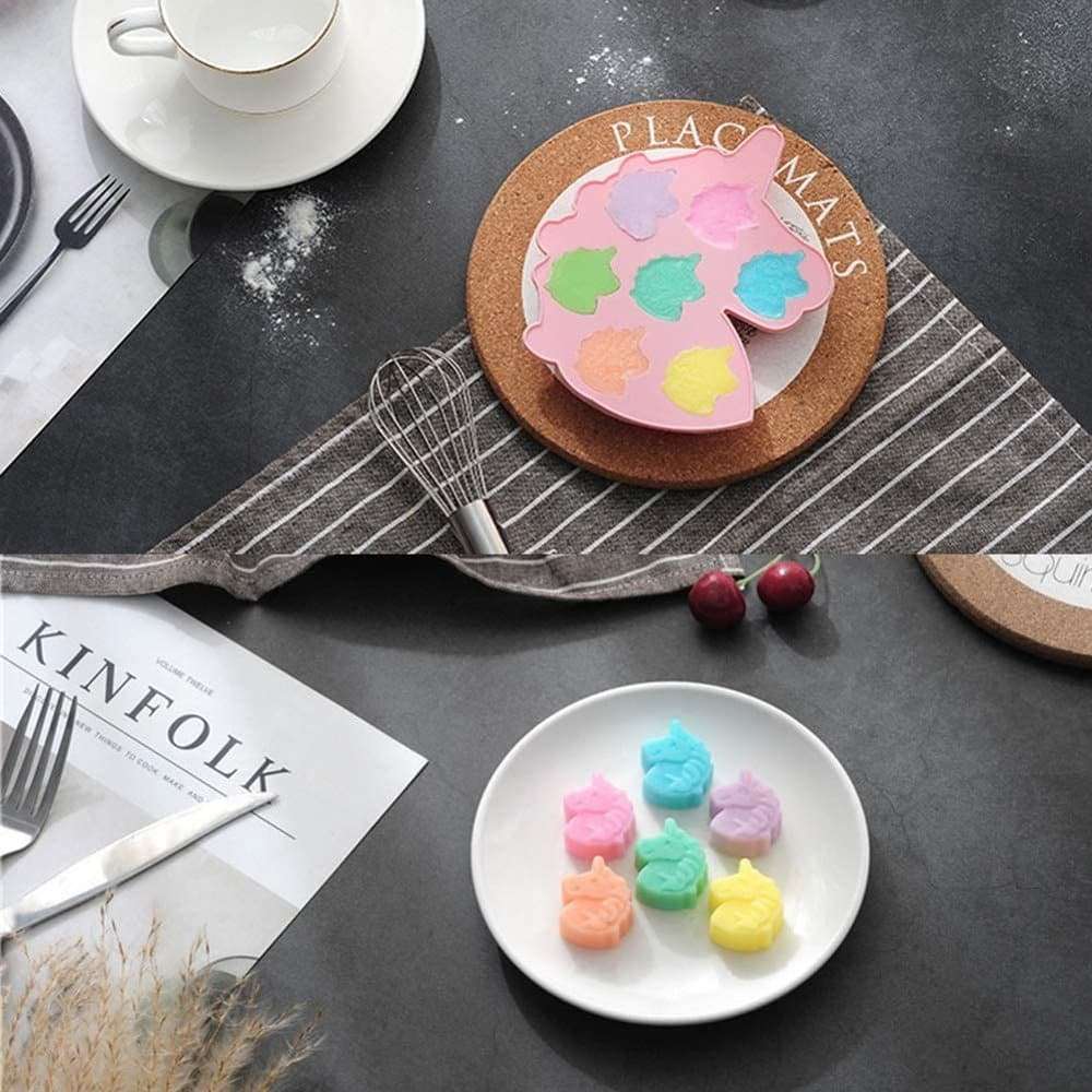 Killer Deals 3D Rectangular Cloud & Rainbow/Unicorn Silicone Baking Mould- Combo