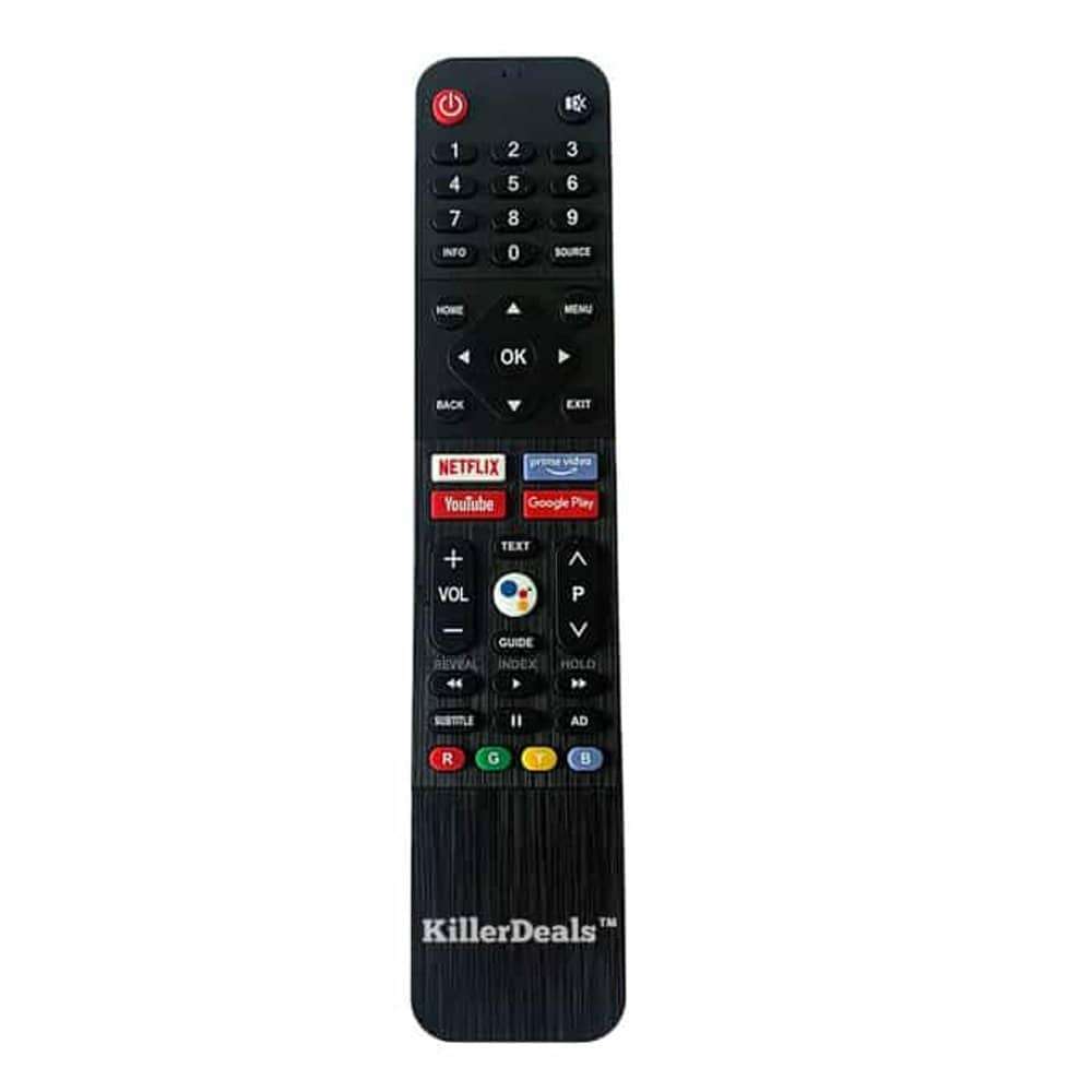 Skyworth Android Smart TV Replacement Remote Control - Black