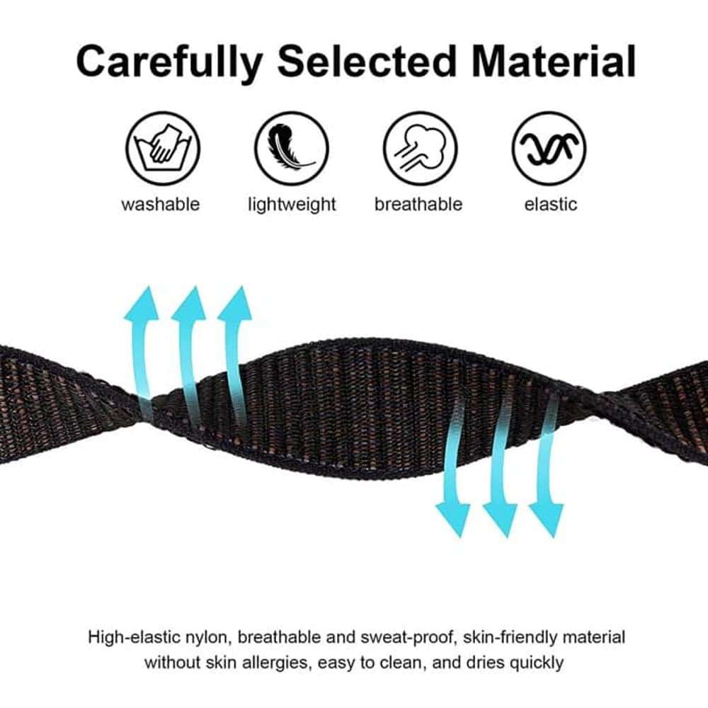 Killer Deals Nylon Watch Strap Band for Apple AirTag- S/M