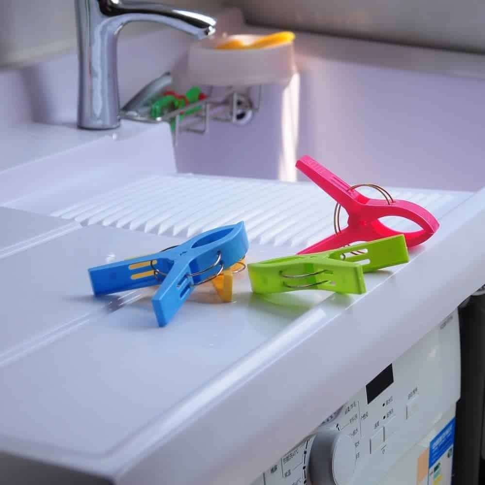 Laundry Washing Hang Dry Clothing Jumbo Plastic Pegs x32 Set Combo