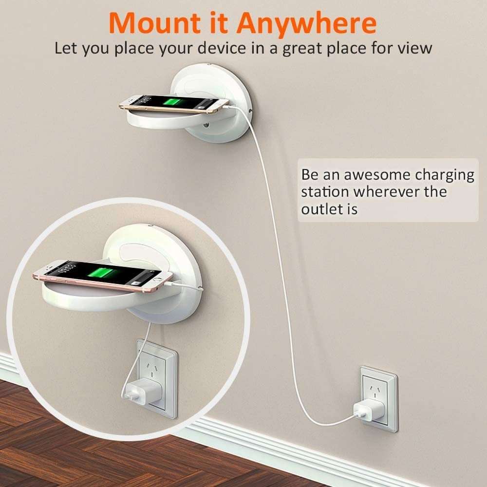 Home Office Wall Mount Shelf Holder for Phone/ Speaker/ Router