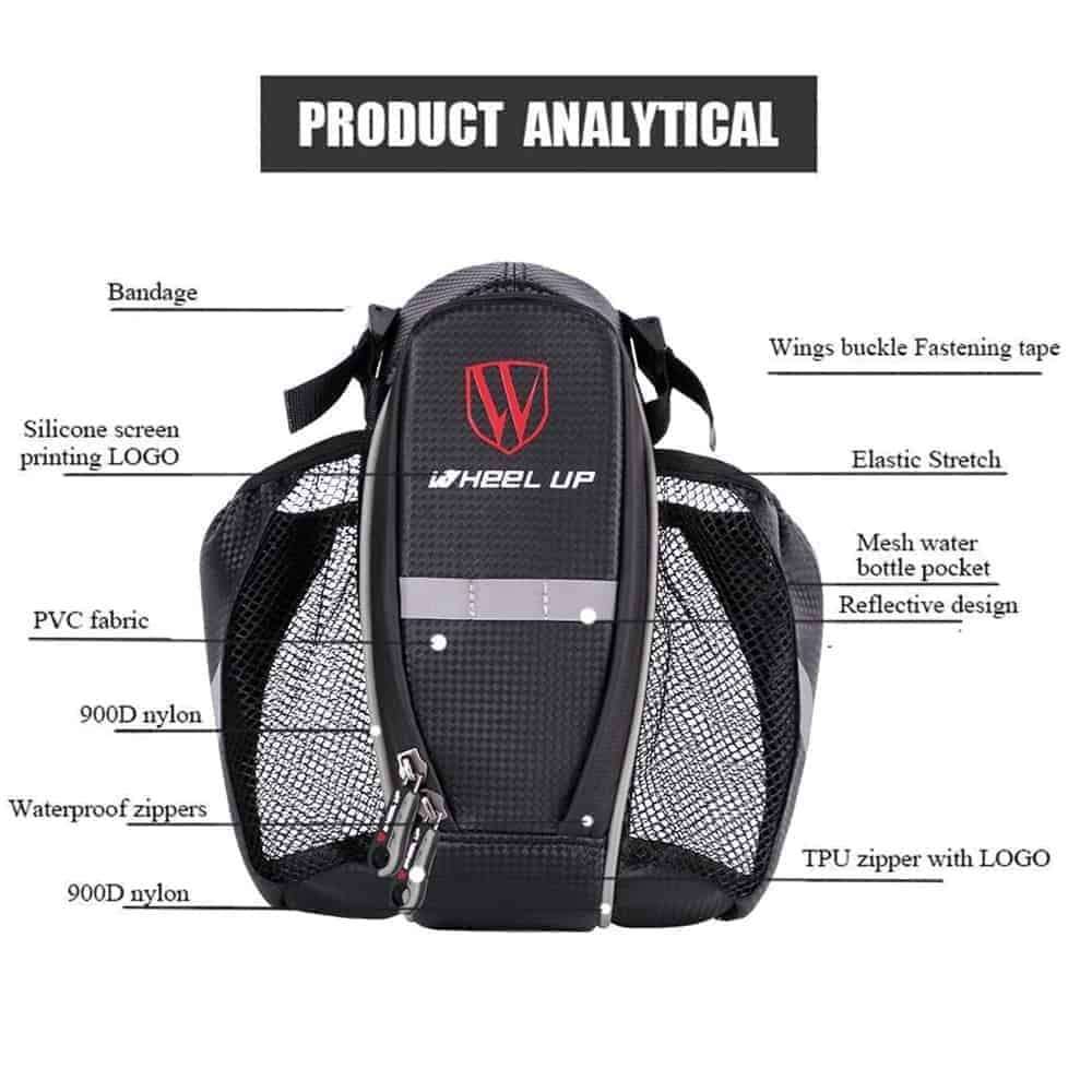 Waterproof Saddle Bag Water Bottle Holder for Mountain Road Bike