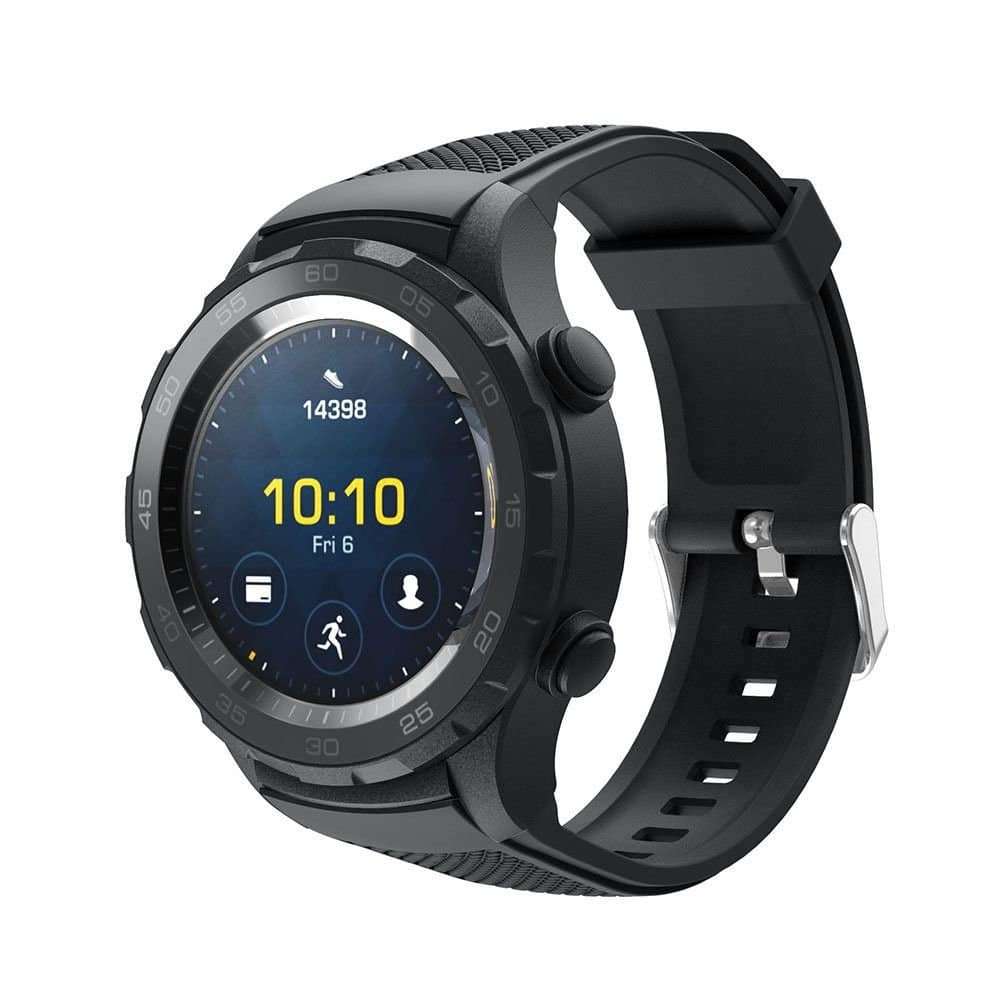 Silicone Watch band for Huawei Watch 2 Black