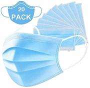 Casey 3 Ply Disposable Face Mask with Earloop 20 Per Pack