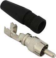 Securnix RCA male solderless connector with boot 10PKT
