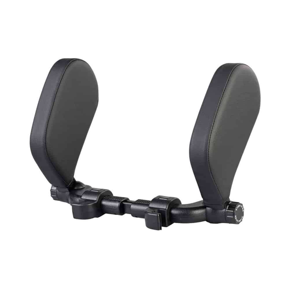 Car Memory Foam PU Leather Side Neck Support Cushion Headrest x2 Combo