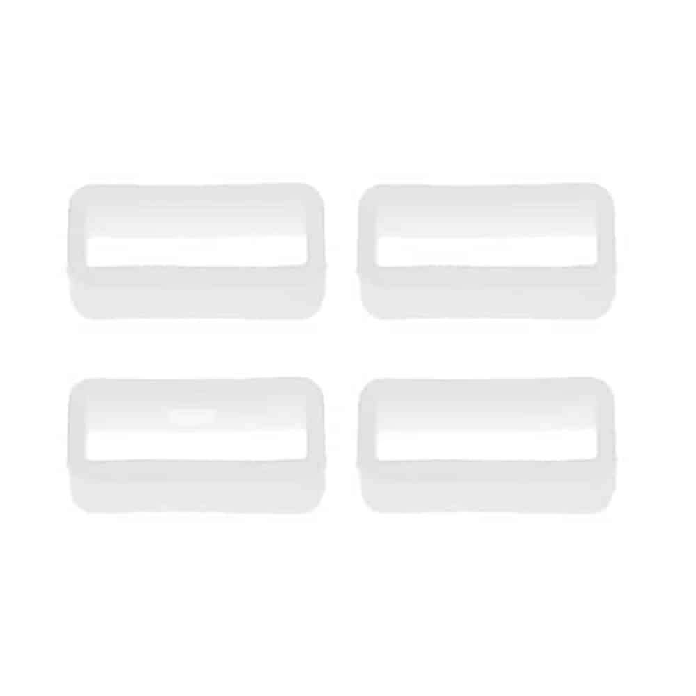 Killer Deals Watch 20MM Silicone Strap Band Saver 4pc - White