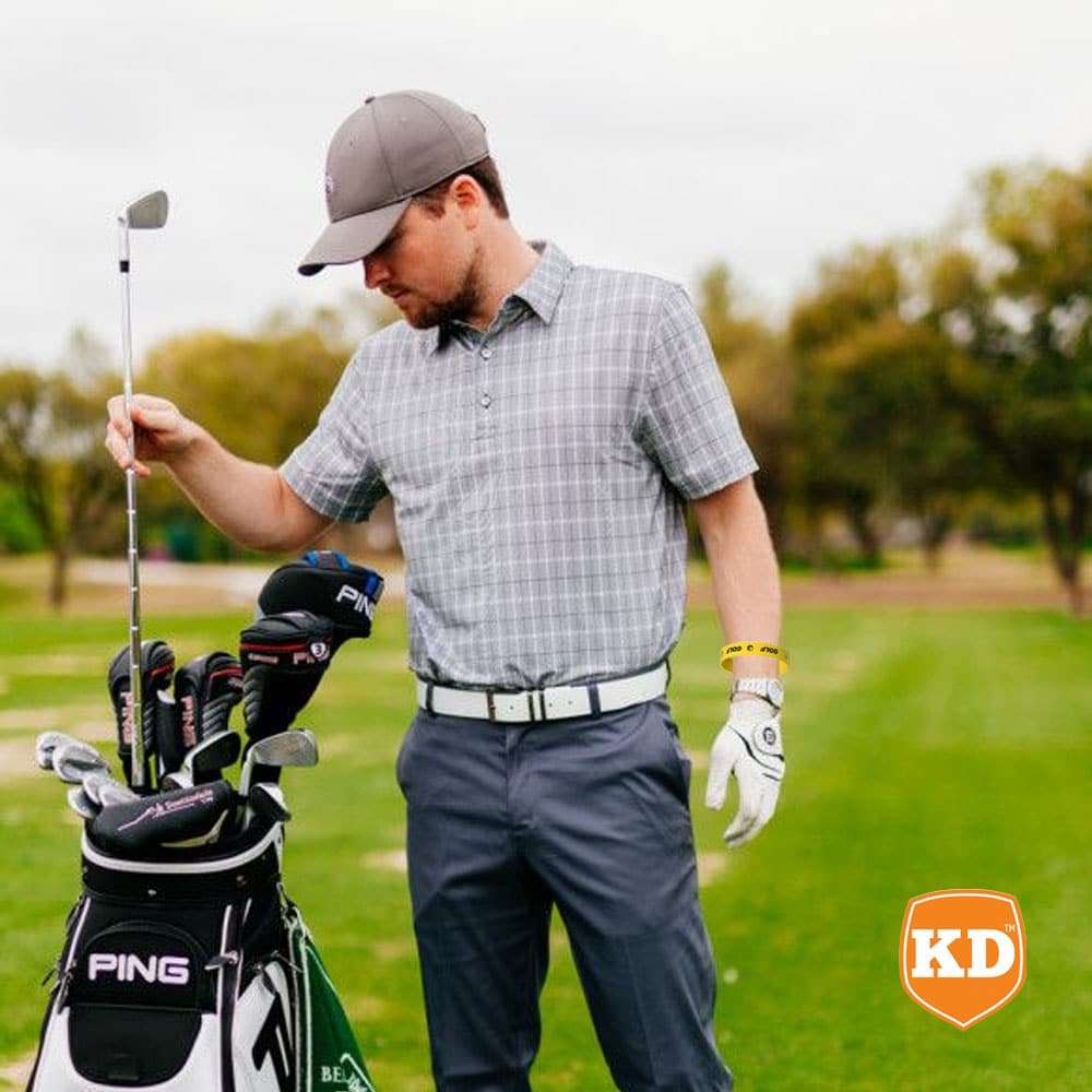 Killer Deals Debossed "Golf" Silicone Wristband Bracelet-6 Pack