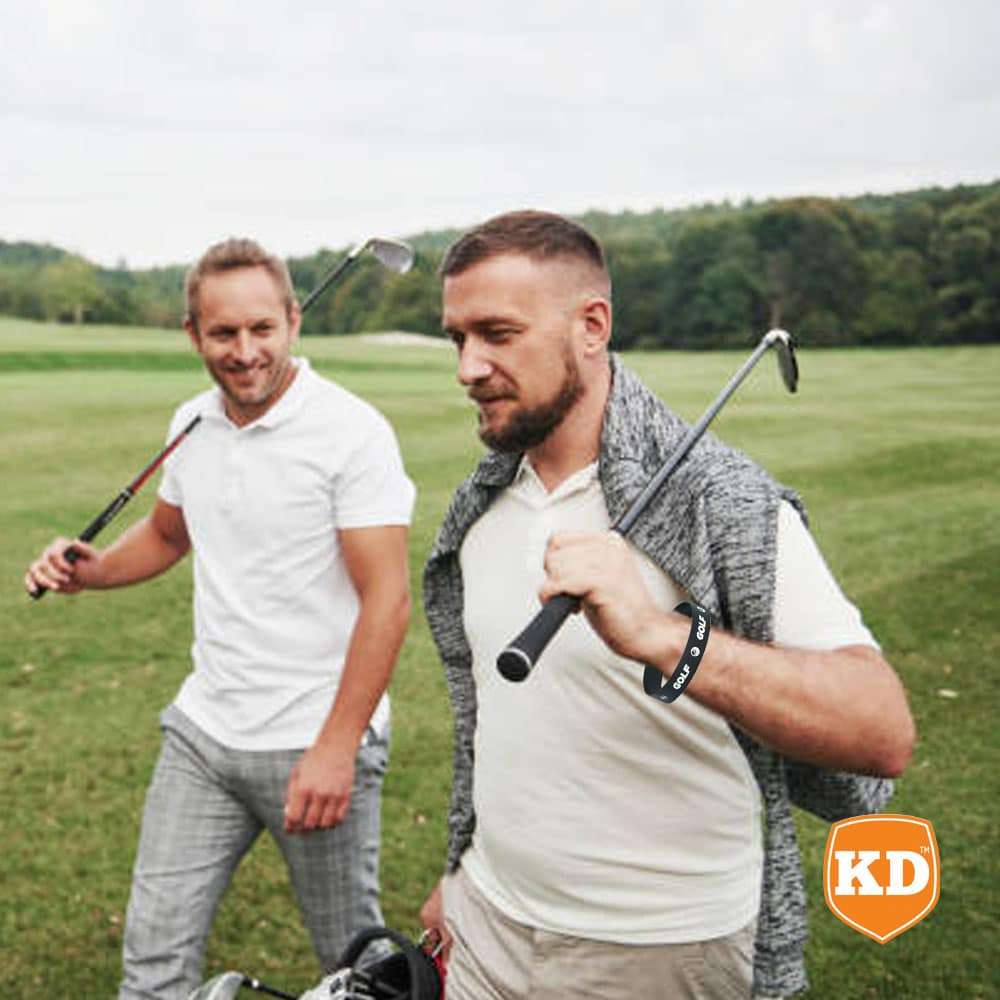 Killer Deals Debossed "Golf" Silicone Wristband Bracelet-6 Pack