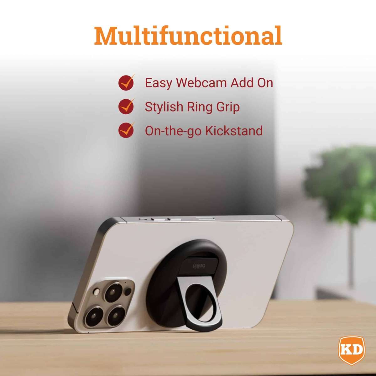 Killer Deals iPhone MagSafe Camera Mount for MacBook Pro/ Air- iPhone to Webcam