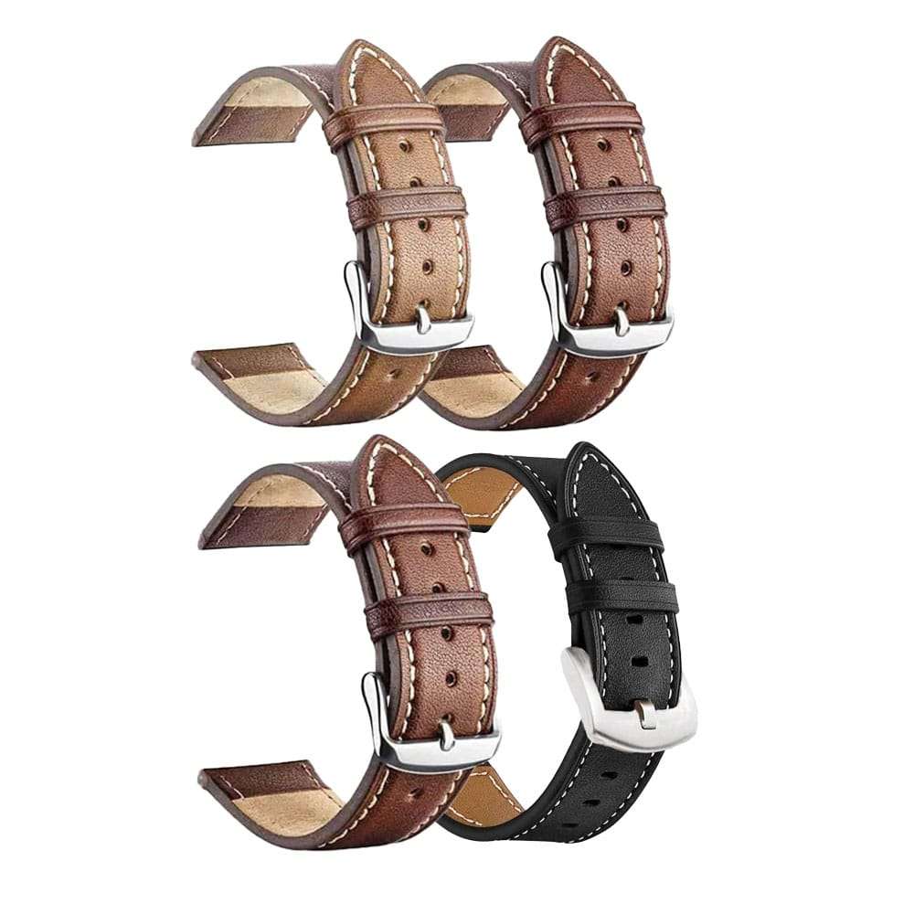 Polar Vantage M replacement genuine leather strap - Dark Brown
