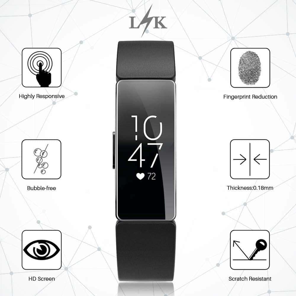 37mm Glass Screen Protector for Fitbit Inspire/Fitbit Inspire HR x2 Combo