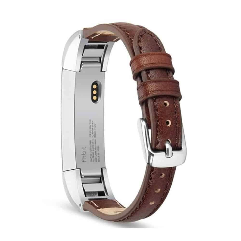 Killer Deals Fitbit Alta replacement leather strap - Black + Pink - Combo