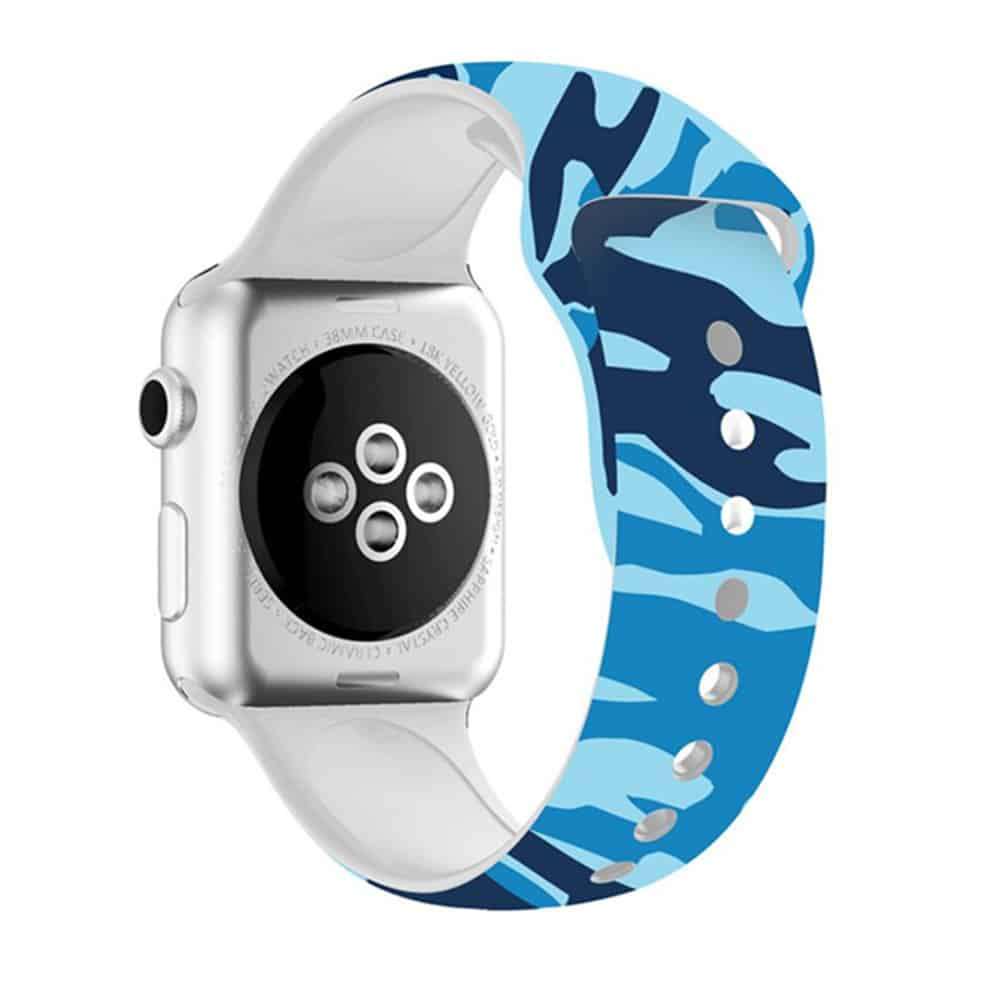 Silicone Strap for 38/40/41mm Apple Watch- Snake Skin & Leopard- S/M & M/L 2 Pack