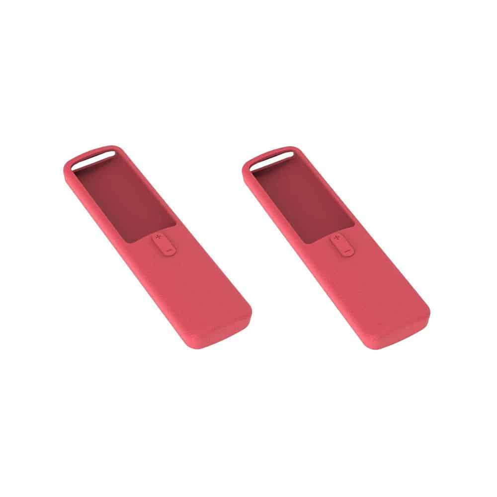 TV Remote Control Silicone Protector for Xiaomi MI Box S 2018- Red x2 Combo