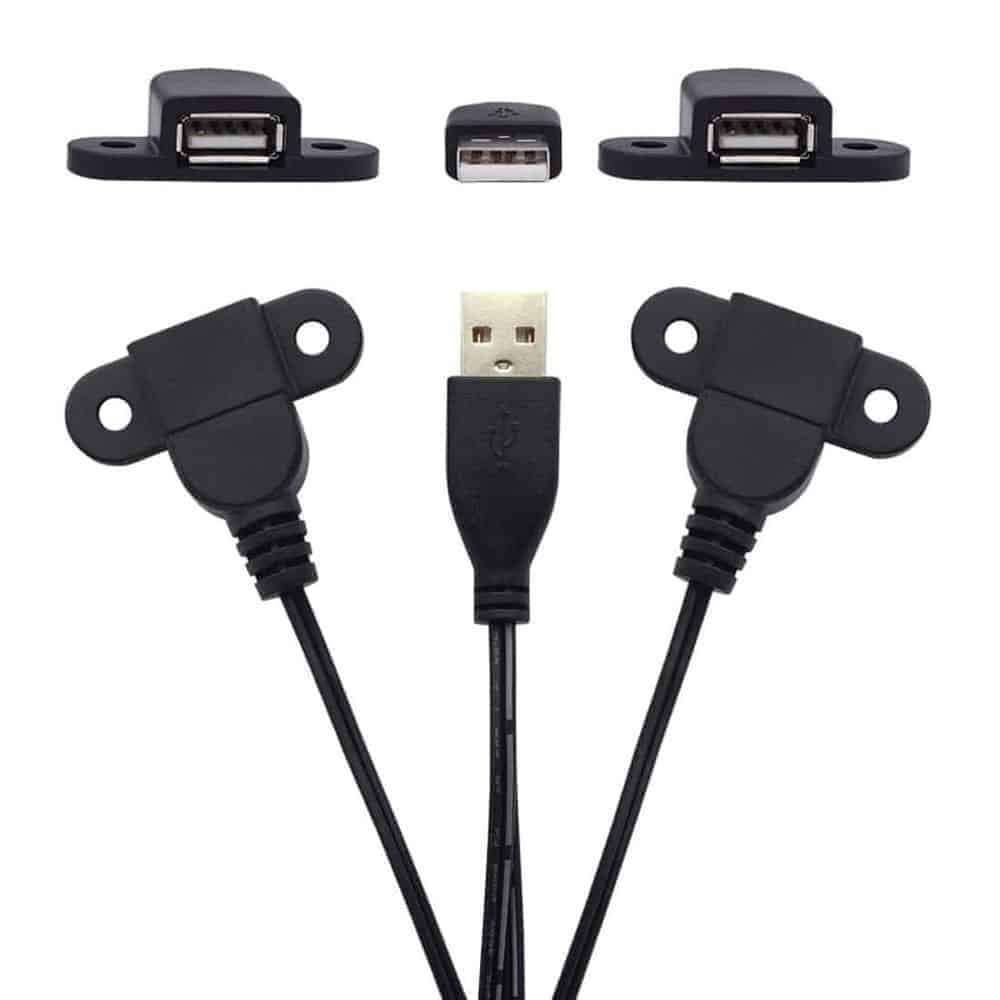 Killer Deals USB 2.0/ USB Type A 2-in-1 Device Charging Extension Cable