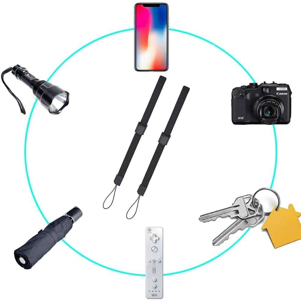 Killer Deals Adjustable Wrist Strap Nylon Lanyard- 5 Piece- 22cm Length