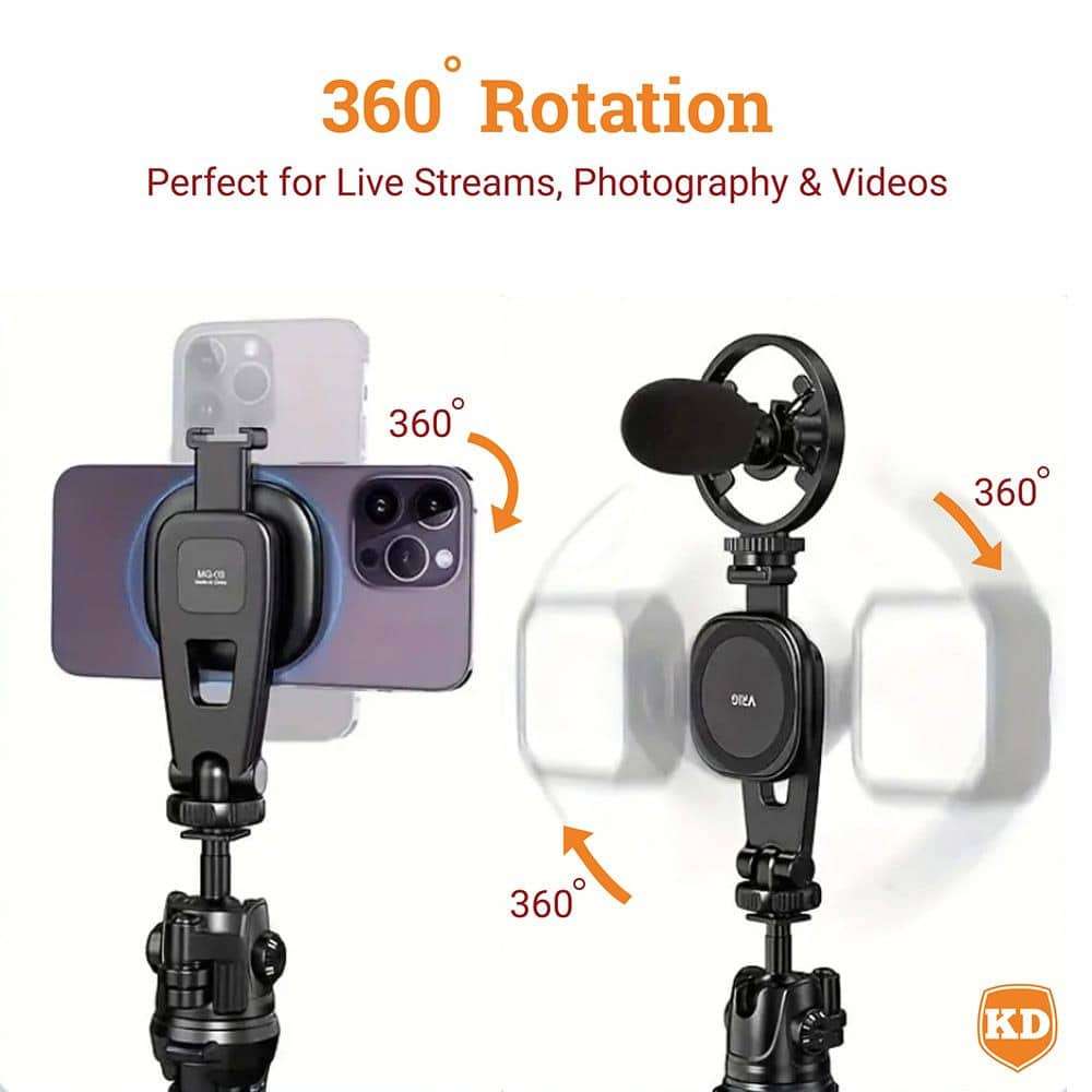 Action Mounts MagSafe Phone Tripod Mount for iPhone & Tripod for GoPro