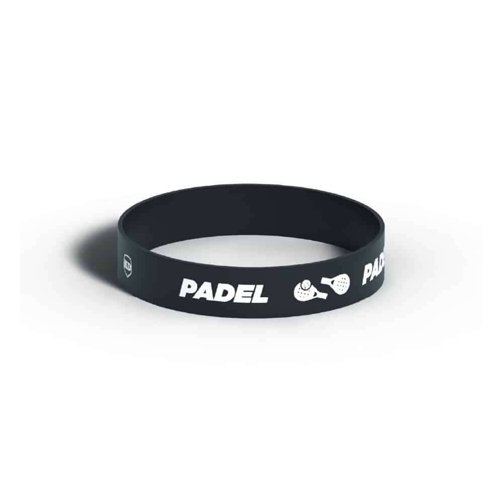 Killer Deals Debossed "Padel" Silicone Wristband Bracelet- 6 Pack
