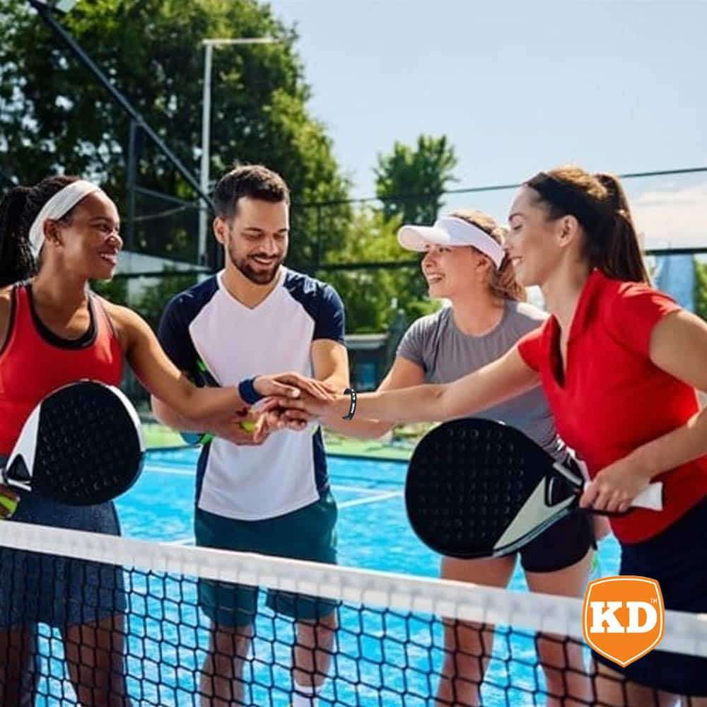 Killer Deals Debossed "Padel" Silicone Wristband Bracelet- 6 Pack