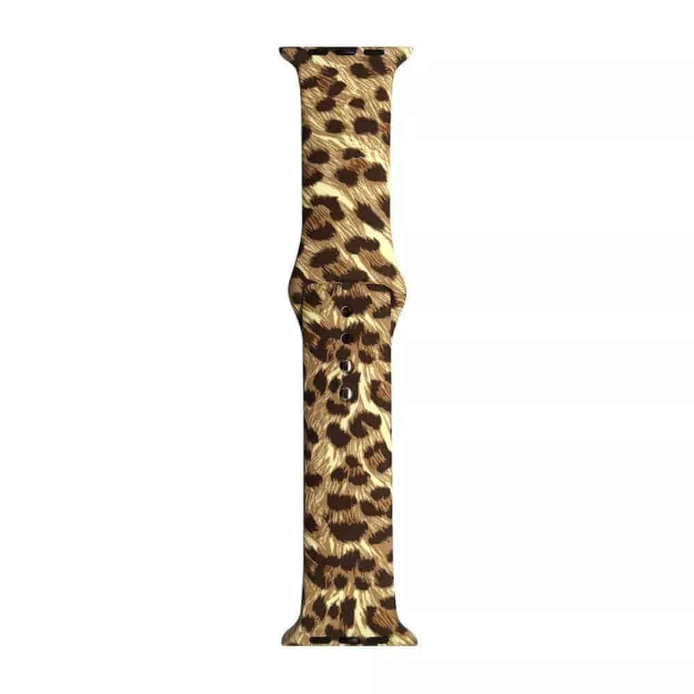 38/40/41mm Apple Watch Silicone Strap - Cheetah Print (M-L)