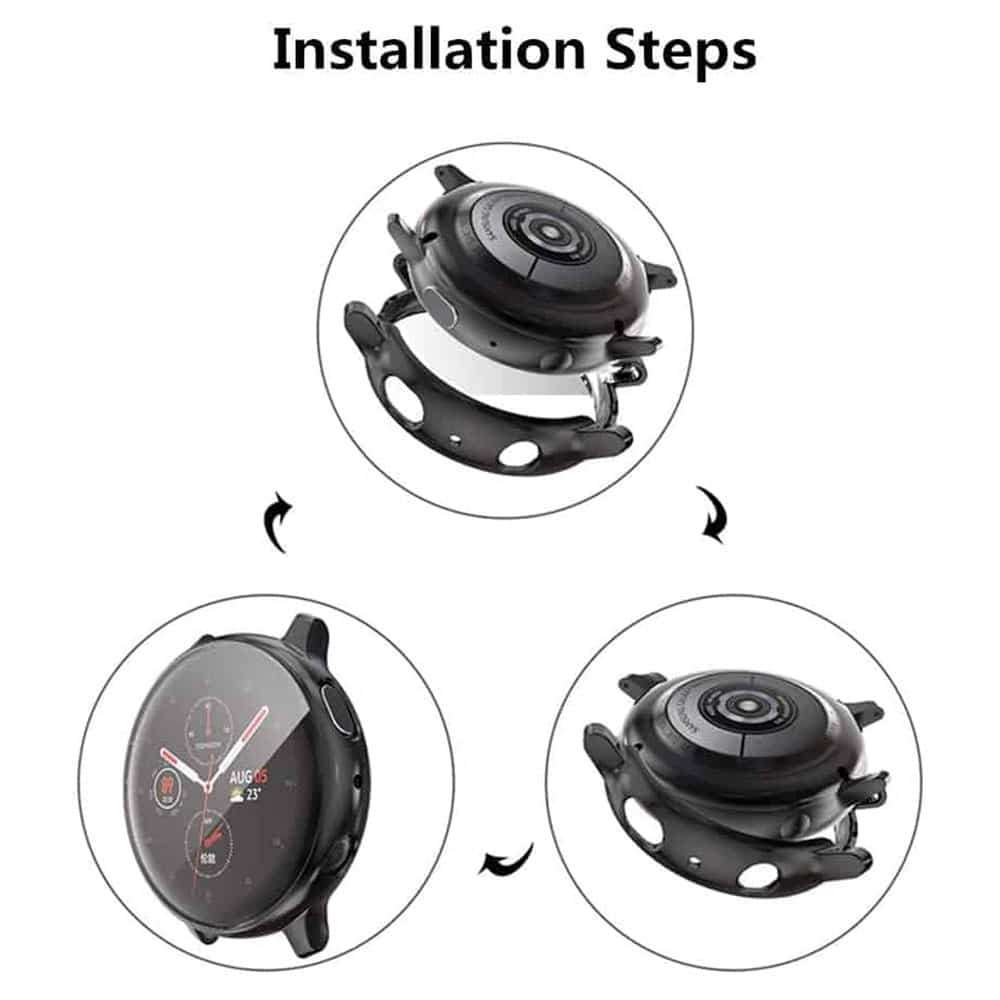 44mm Samsung Galaxy Watch Active 2 TPU protective case - Black