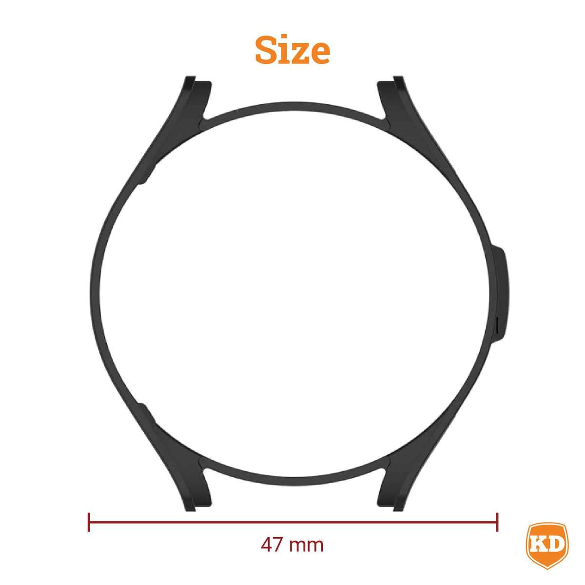 PC Hollow Case for samsung galaxy watch 6 Classic - 47MM Clear