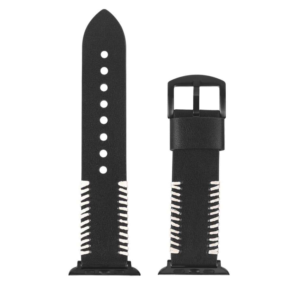 Leather Strap for 42/44/45/49mm Apple Watch- Brown