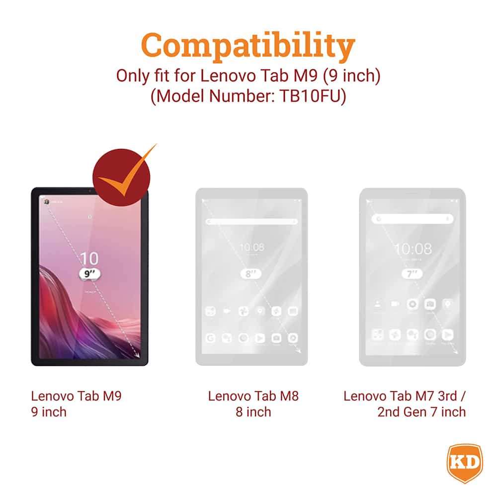 Protective Cover/ Case with Strap & Kickstand for Lenovo M9