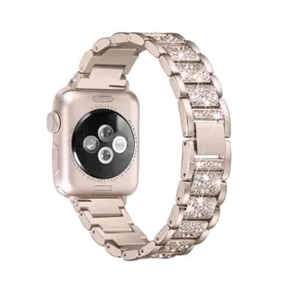 Killer Deals 38/40/41mm Apple Watch diamond rhinestone strap + tool - Black