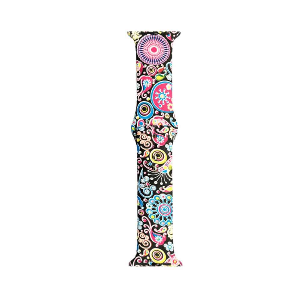 Flower Silicone Strap for 42/44/45/49mm Apple Watch- S/M