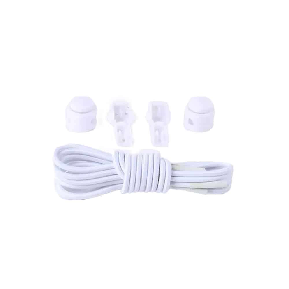 Killer Deals Lazy No-Tie Elastic Speed Shoelaces - White