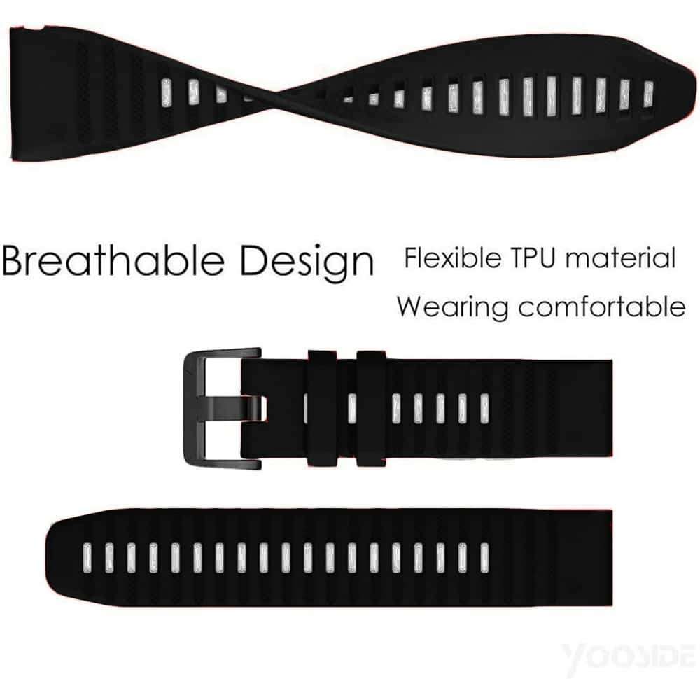 Killer Deals Silicone Strap for Garmin Vivoactive HR - Black