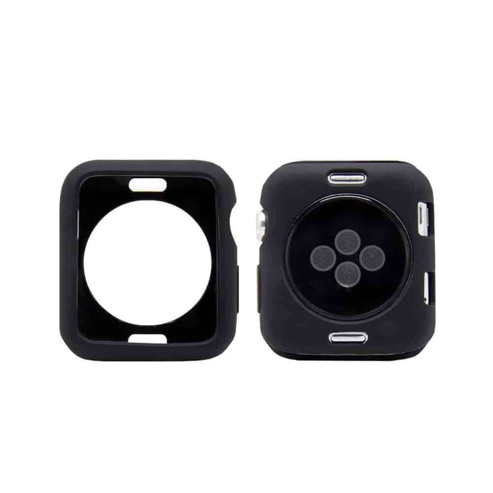 Killer Deals Silicone Protective Case for 42mm Apple Watch- Black