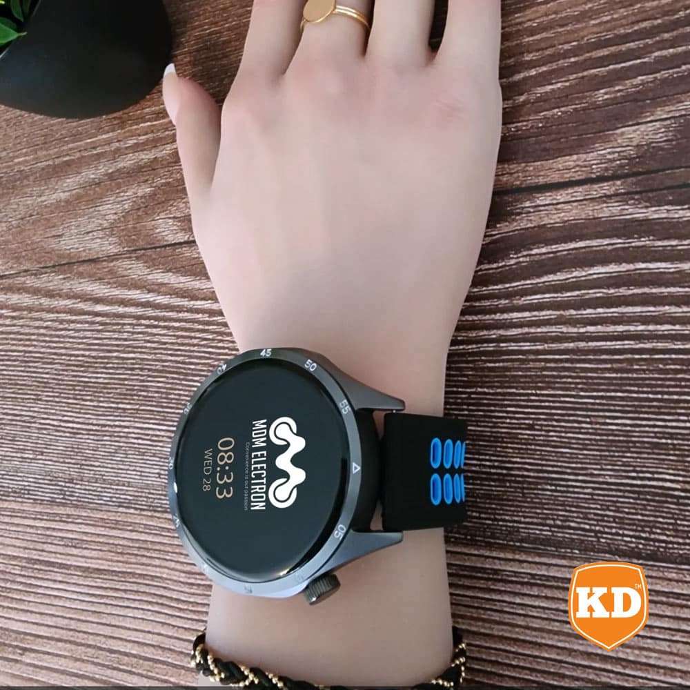 Killer Deals Perforated Silicone Strap for Samsung Galaxy Watch 4- Black & Blue