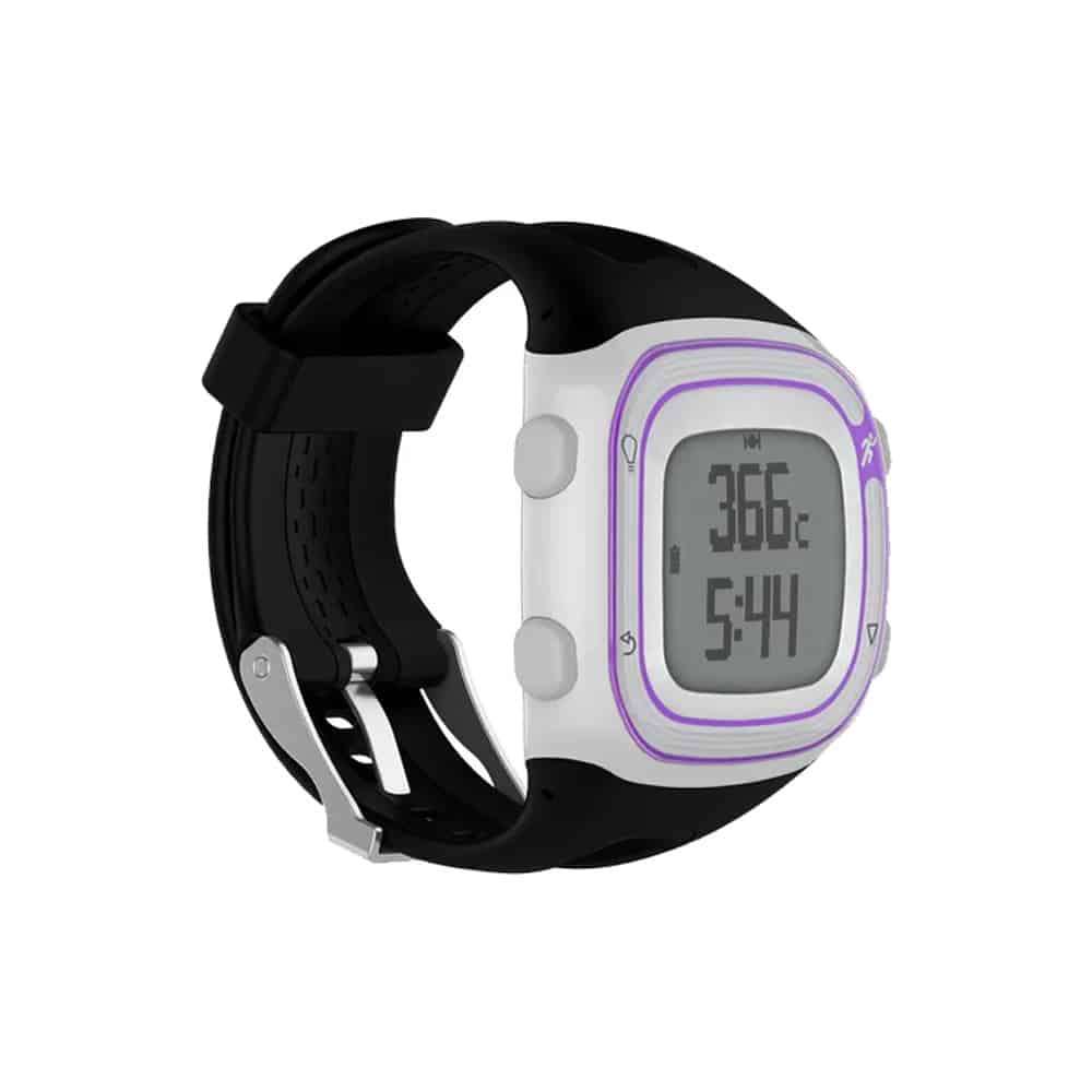 Replacement Silicone Strap for Garmin Forerunner 10- Black-M/L