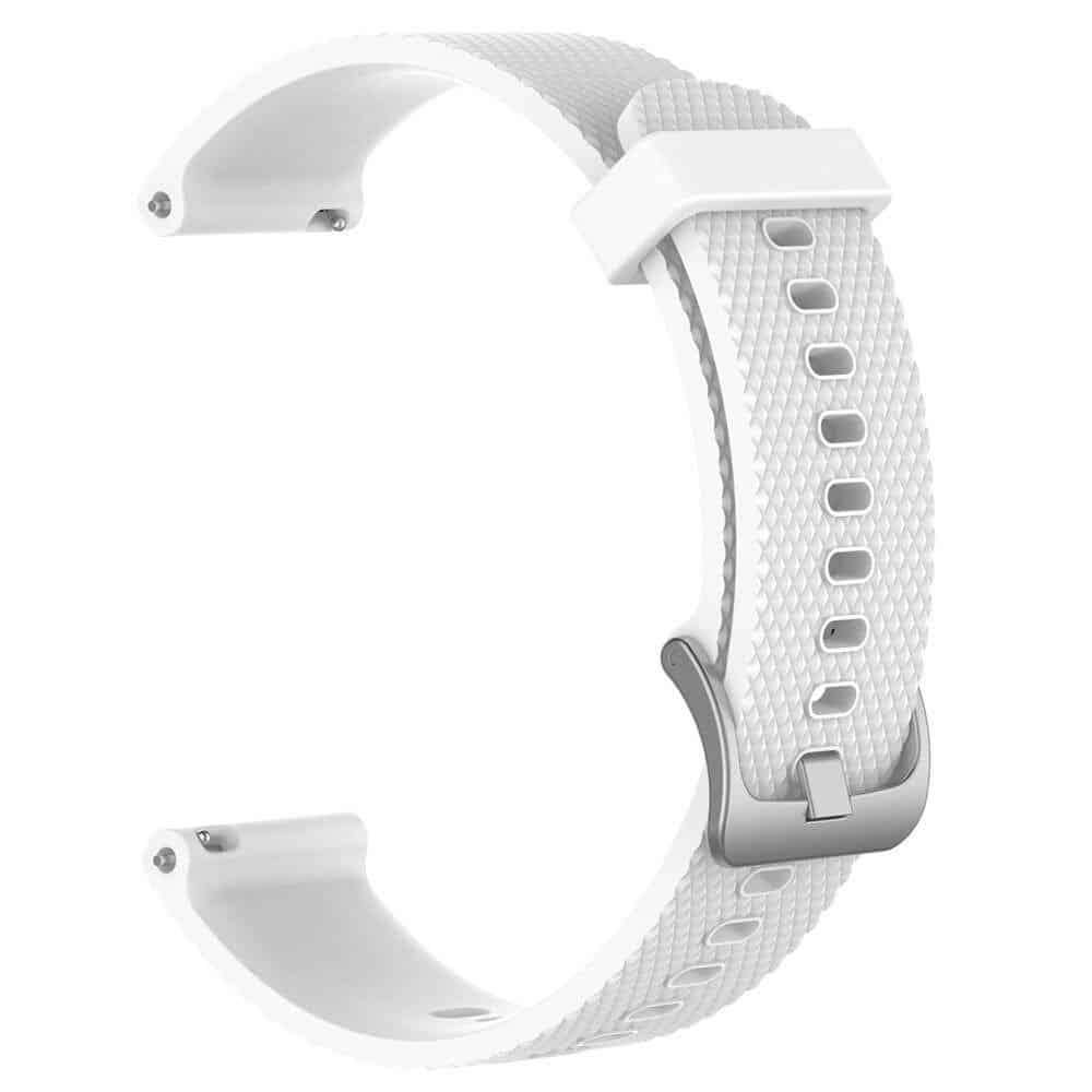 Quick Release 18mm Silicone Strap for Garmin Venu 2S- White