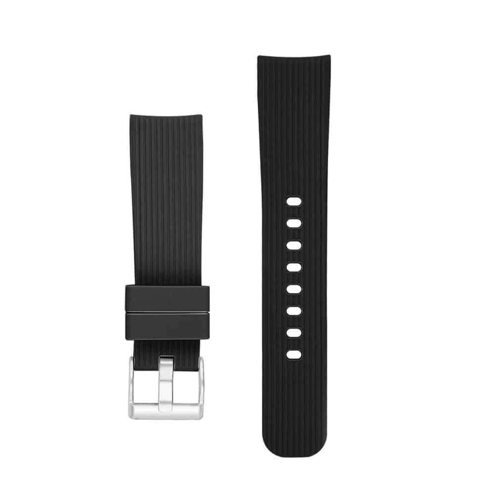 20mm Silicone Strap for Samsung Galaxy Watch- Black & White - Combo