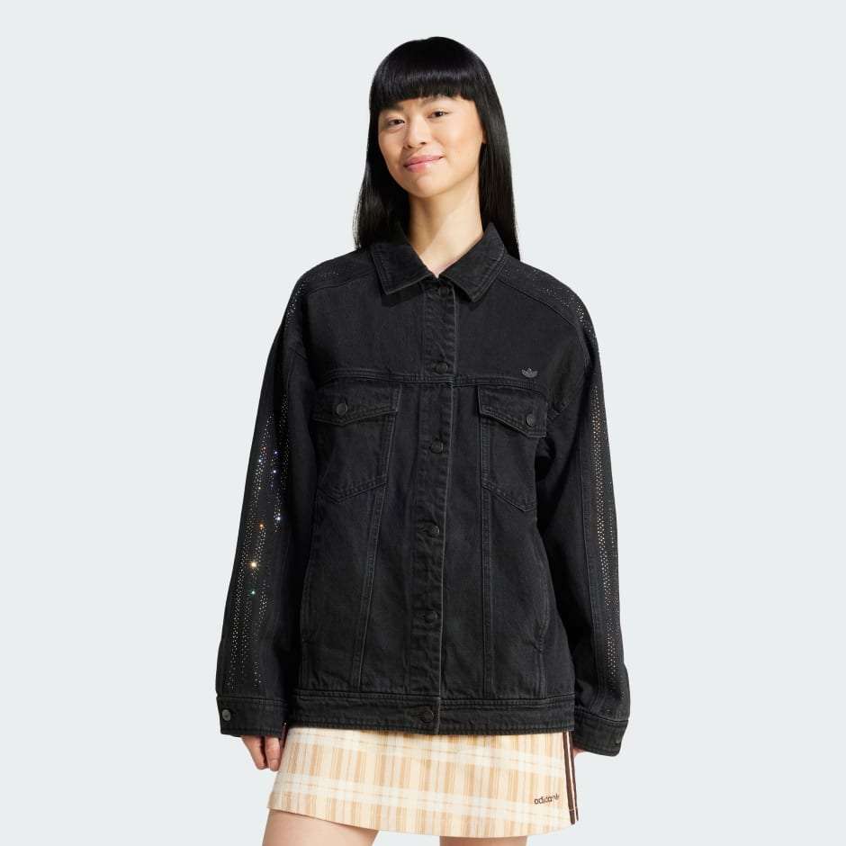 adidas Rhinestone Denim Jacket